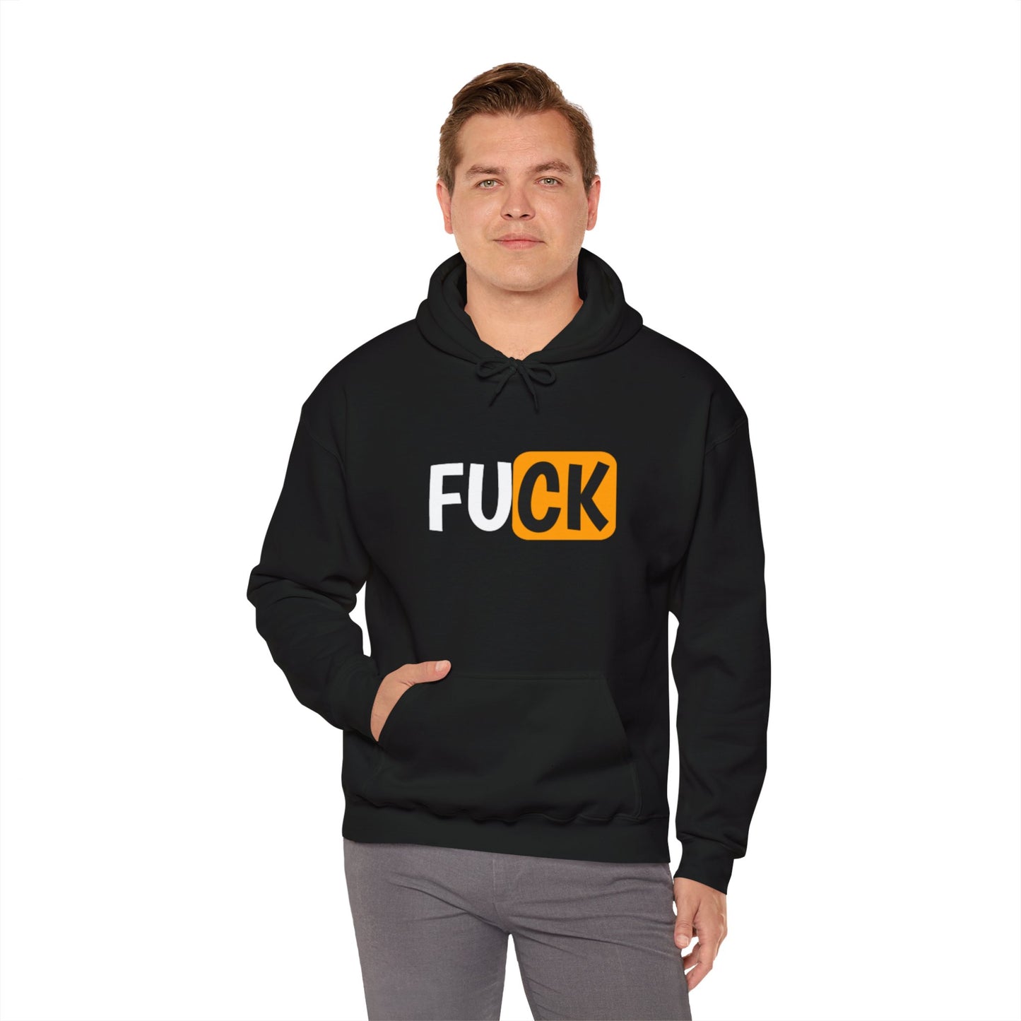 FUCK' Bold Design T-Shirt Hooded