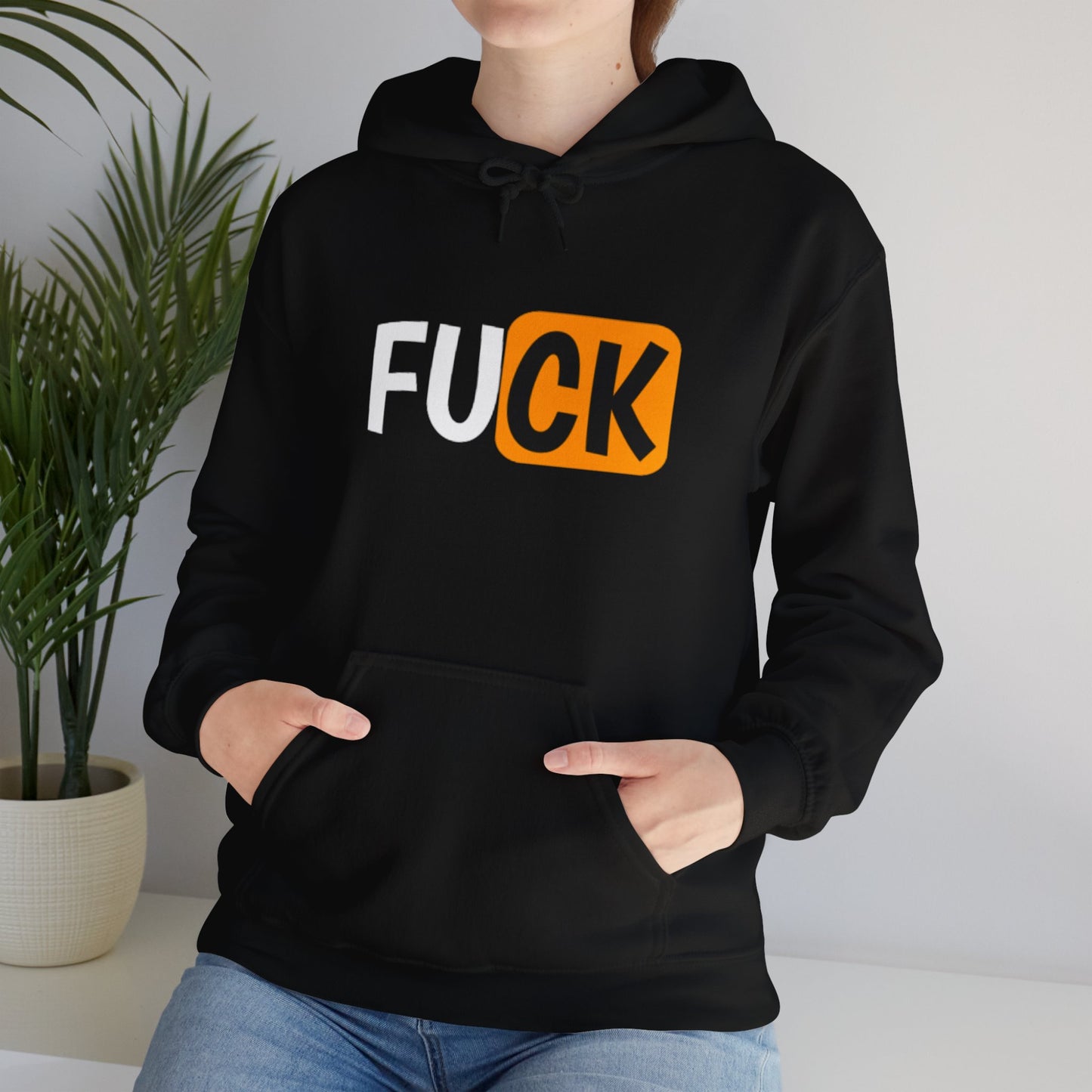 FUCK' Bold Design T-Shirt Hooded